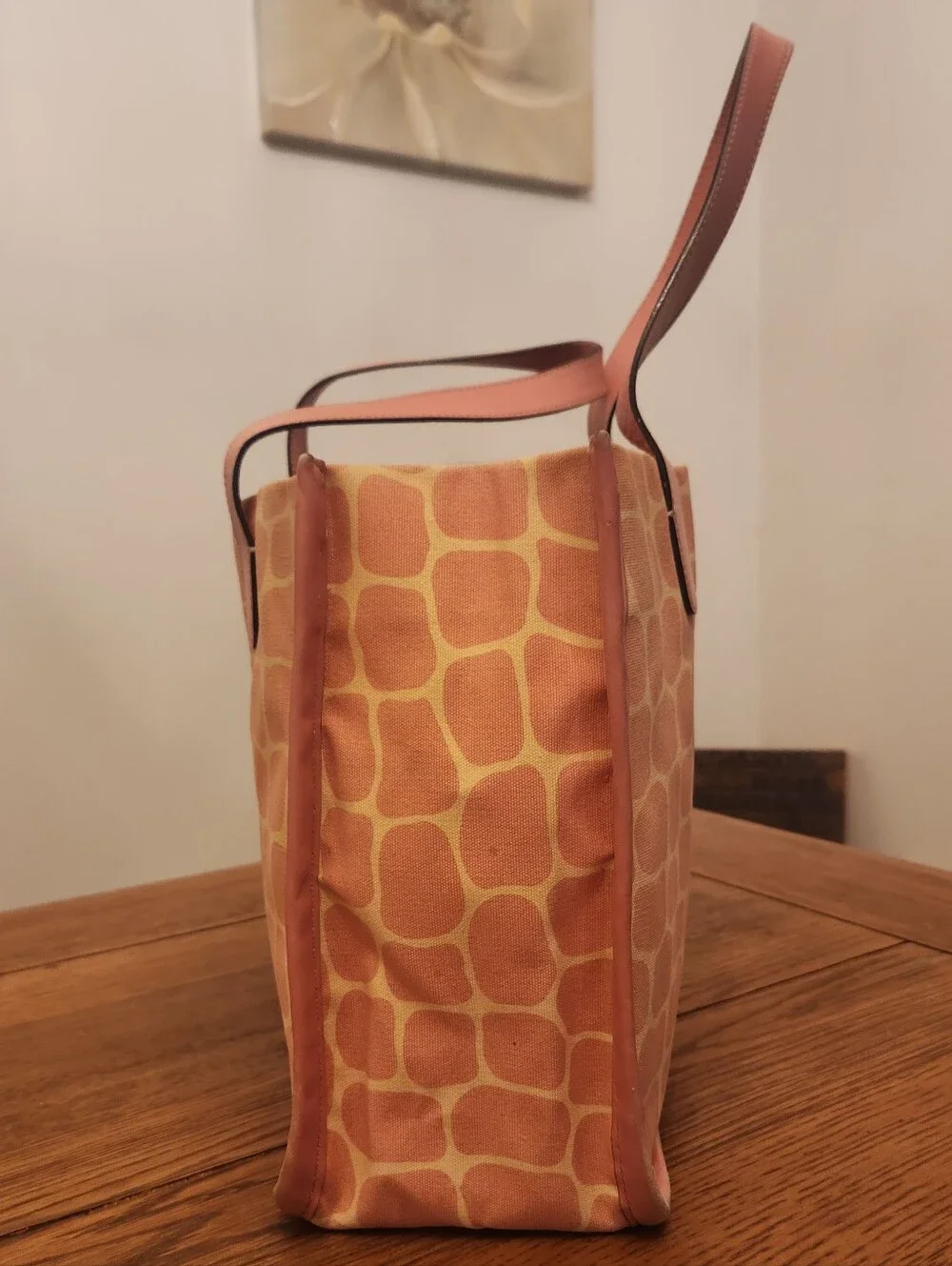 Kate Spade Pink Giraffe Print Tote